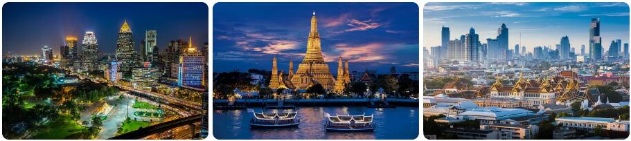 Landmarks of Bangkok, Thailand